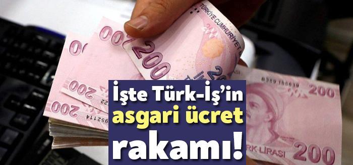 Asgari Ücret Tespit Komisyonu toplantısına katılmayıp mektup veren TÜRK-İŞ rakam