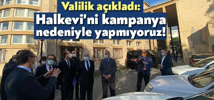Kocaeli Valiliği, İzmit Halkevi tadilatının başlama duyurusunun Hüseyin Erol tarafından
