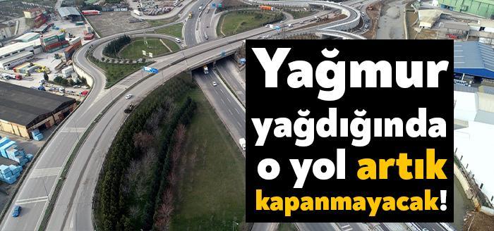 Kocaeli Büyükşehir Belediyesi tarafından Dilovası Batı Kavşağında başlatılan yağmursuyu alt