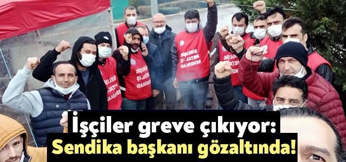 Kocaeli Çayırova Baldur Süspansiyon işçileri bugün greve hazırlanırken patronun grev
