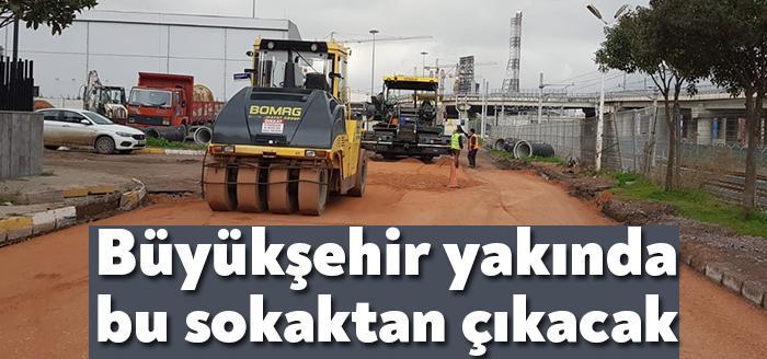 Körfez Mimar Sinan Mahallesi Denizciler Caddesi’nde Büyükşehir Belediyesi tarafından yapılan