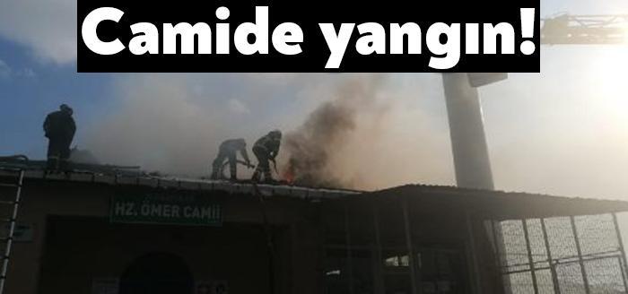 Gebze Kirazpınar Mahallesi Taşocaklar Sokak'taki Hz. Ömer Camii'nde çıkan yangında