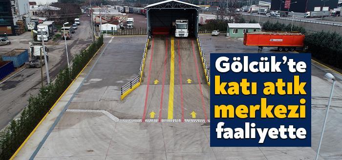 Gölcük Belediyesi’nin kendi kaynaklarıyla inşa ettiği; “Katı Atık Aktarma İstasyonu”