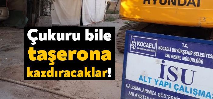 Kocaeli Büyükşehir Belediyesi iştiraki olan İSU foseptik çukuru açılması ve