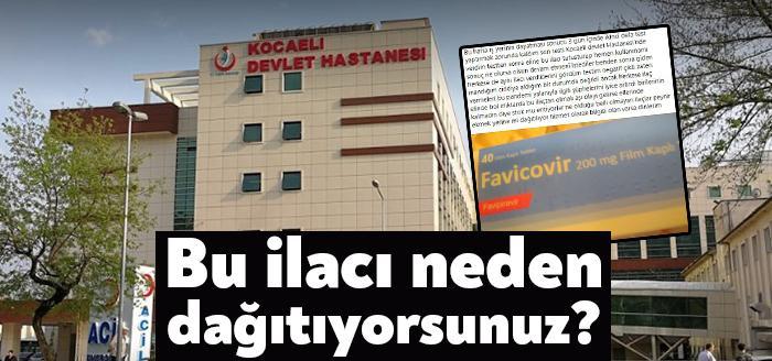 Kocaeli Devlet Hastanesi'ne iş yerinin talebi üzerine Koronavirüs testi yaptırmaya