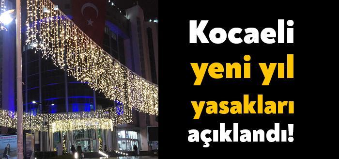 Kocaeli Valiliği koordinasyon toplantısında yılbaşında alınacak olan Kocaeli yeni yıl