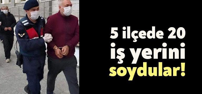 Kocaeli’nin 5 ilçesinde 20 iş yerini soyan hırsızlar düzenlenen operasyonla