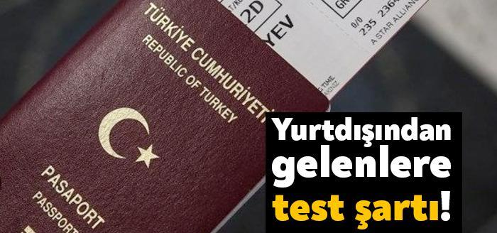 Corona virüsü önlemleri kapsamında Sağlık Bakanlığı'nın kararıyla yurt dışından gelenlere,
