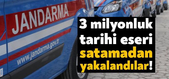 Kocaeli'nin Dilovası ilçesinde tarihi eserleri 3 milyon dolara satmaya çalışan