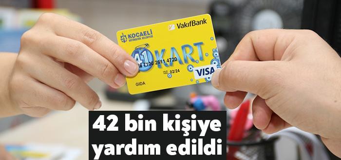 Kocaeli Büyükşehir Belediyesi tarafından yürütülen "41 Kart" projesinden, 40 bin