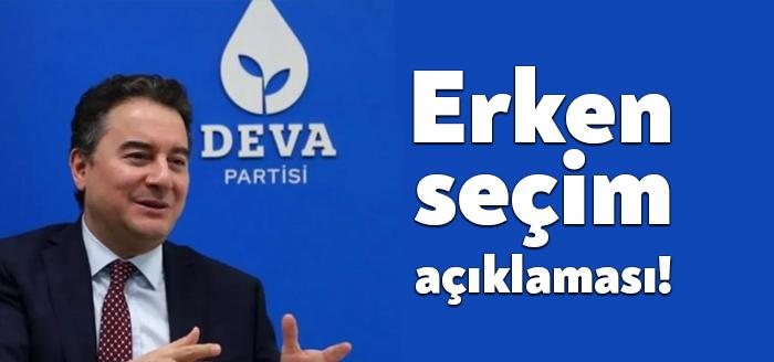 Ali Babacan erken seçim gündemi hakkında "Şimdi yeni bir şeyler