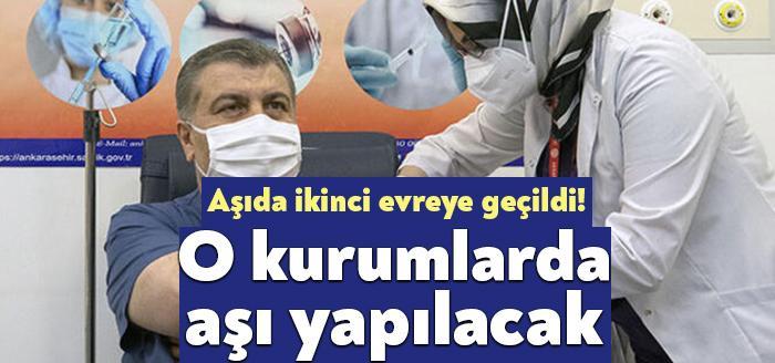 Sağlık Bakanı Fahrettin Koca, Türkiye'nin aşılama programında ikinci aşamaya geçtiğini