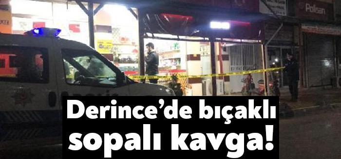 Kocaeli’nin Derince ilçesindeki Suriyeli olduğu öğrenilen iki aile arasında çıkan