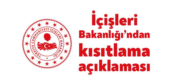 İçişleri Bakanlığı, yeni bir açıklama yaptı. Bakanlık, 18-25 Ocak tarihleri