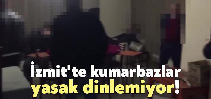 İzmit ilçesinde, ruhsatsız faaliyet göstermesi nedeniyle mühürlenen kahvehanede bulunan 13 kişiye koronavirüs tedbirleri