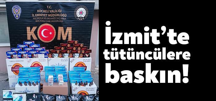 Kocaeli Emniyet Müdürlüğü ekipleri tarafından İzmit’te bulunan 5 ayrı iş