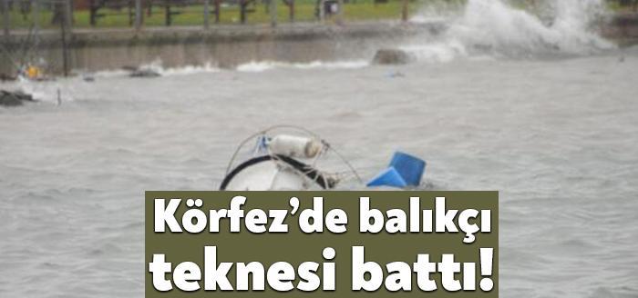 Kocaeli’de fırtına nedeniyle Körfez ilçesinde dün gece saatlerinde etkili olan
