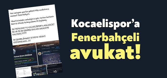 Kocaelispor yönetimi, Kocaelispor’un yeni avukatı Yunus Emre Doğan ile anlaştı.