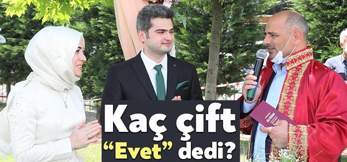 Körfez’de 2020 yılında 858 çift mutluluğa ‘evet’ dedi. Nikahlardan bir