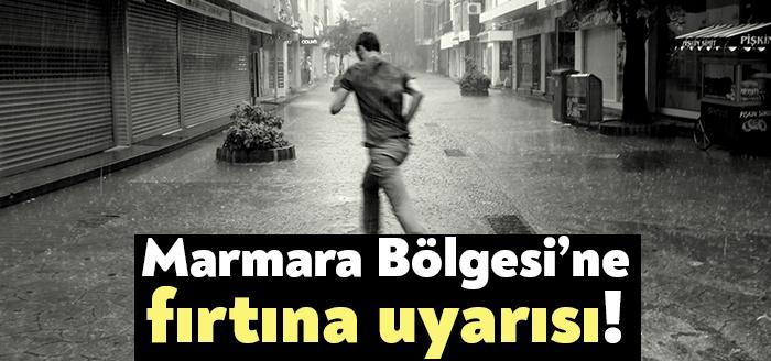 Meteoroloji Genel Müdürlüğü, Marmara Bölgesi'nde bu gece saatlerinden itibaren kuvvetli fırtınanın
