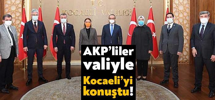 AKP'liler Kocaeli yatırımlarını görüşmek için dün Kocaeli Valiliği'ndeydi. Kocaeli'de yapımı