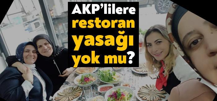 Bakanlığın genelgesiyle restoranlarda yemek yenmesi yasak olmasına karşın AKP Kartepe