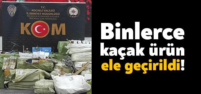 Kocaeli İl Emniyet Müdürlüğü TEM Otoyolu'nda kaçakçılık ihbarı yapılan bir