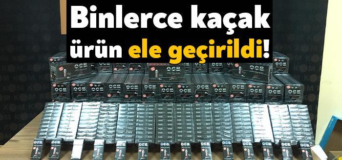 Çayırova’da durdurularak arama yapılan 2 araçtan gümrük kaçağı olduğu tespit