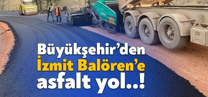 İzmit Balören köyünden Gülbahçe-Kadriye köyü bağlantı yoluna çıkan 400 metrelik