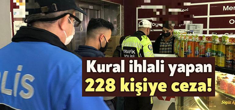 Koronavirüs salgınının yayılmasının önlenmesi kapsamında yapılan kontrollerde kural ihlalleri yapan