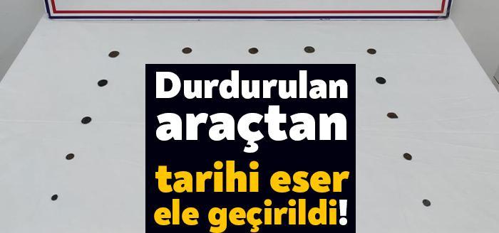 Körfez’de yol kontrolleri sırasında Jandarma tarafından şüphelenilerek durdurulan bir araç
