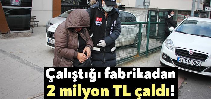 Çayırova’da çalıştığı demir çelik fabrikasının bankaya yatırılması için teslim aldığı