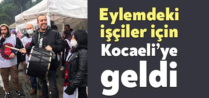 Ünlü sanatçı Haluk Levent, Kocaeli’de Migros depo ve Baldur işçilerini