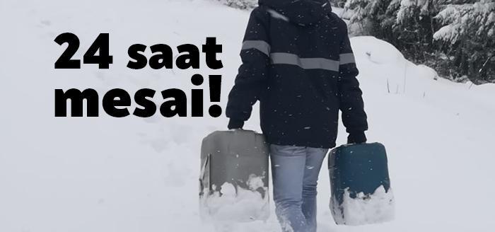 Kocaeli Büyükşehir Belediyesi İSU Genel Müdürlüğü ekipleri, kar yağışı boyunca