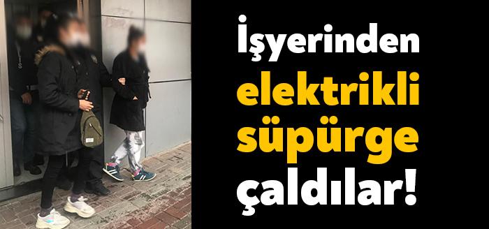 İzmit’te girdikleri bir iş yerinden elektrik süpürgesi çaldığı belirlenen 3