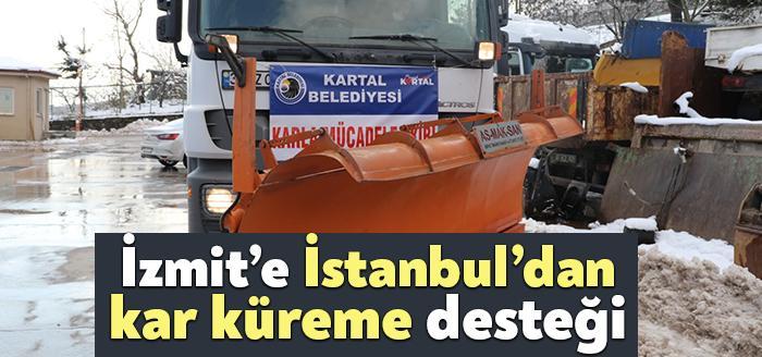 İzmit'te vatandaşların kar yağışından dolayı mağduriyet yaşamamaları için gün içerisinde