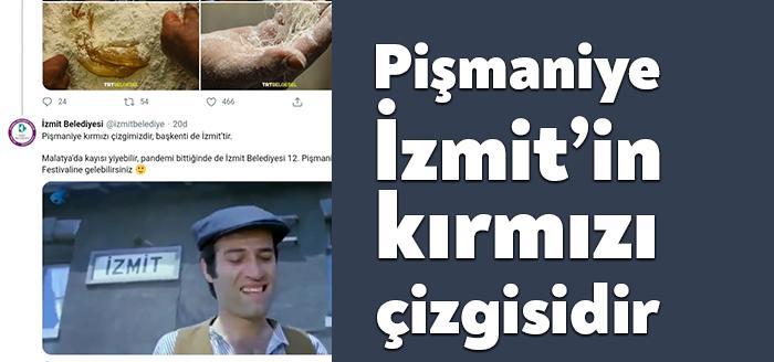 İzmit Belediyesi, TRT Belgesel’in Malatya’da pişmaniye yapımıyla ilgili sosyal medya