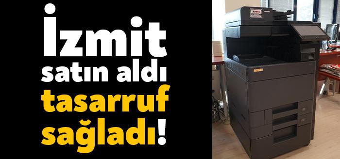 Üretim ve tasarrufu öncelik olarak belirleyen İzmit Belediyesi, kiralık printerlar