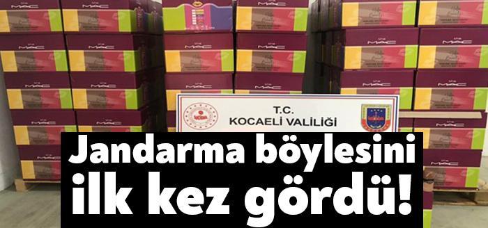 Kocaeli İl Jandarma Komutanlığı’nca kaçakçılıkla mücadele 293 koli içerisinde yaklaşık