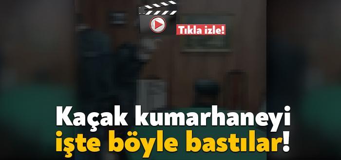 İzmit’te kumarhaneye çevrilen bir daireye operasyon düzenleyen polis ekipleri içeride