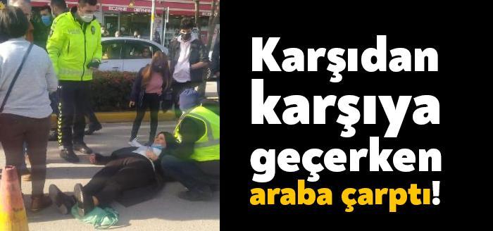 Kocaeli'nin Gölcük ilçesinde Gül K.'ye yolun karşısına geçmek isterken otomobil