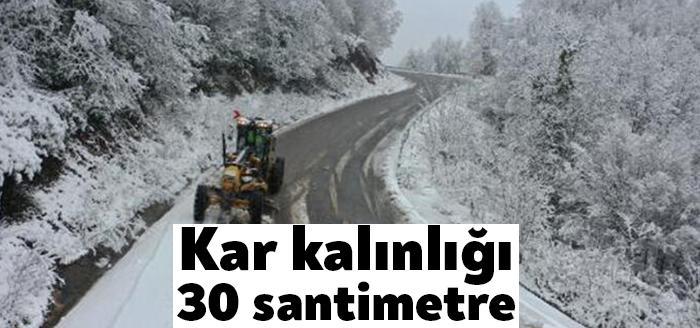 Kocaeli’nin Kartepe ilçesinde yüksek kesimlerde kar yağışı etkili oldu. Kar