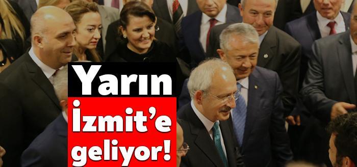 CHP Genel Başkanı Kemal Kılıçdaroğlu Kocaeli’ye geliyor. Kılıçdaroğlu İzmit Belediyesine