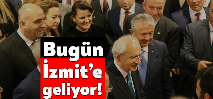 CHP Genel Başkanı Kemal Kılıçdaroğlu bugün Kocaeli’ye geliyor. Kılıçdaroğlu İzmit