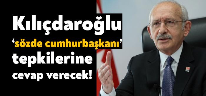 CHP Lideri Kemal Kılıçdaroğlu bugün saat 12.00'de 'sözde cumhurbaşkanı' ifadelerine