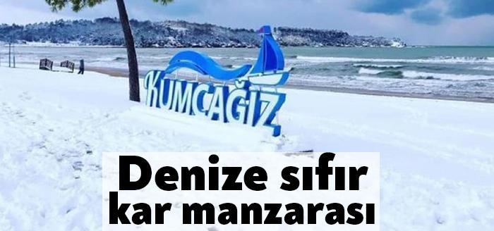 Kocaeli’nin yazlık turizminde önemli merkezlerinden olan Kandıra sahillerinde bu kış