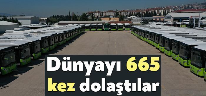 Kocaeli Büyükşehir Belediyesi UlaşımPark 1 yılda 26 milyon km yol