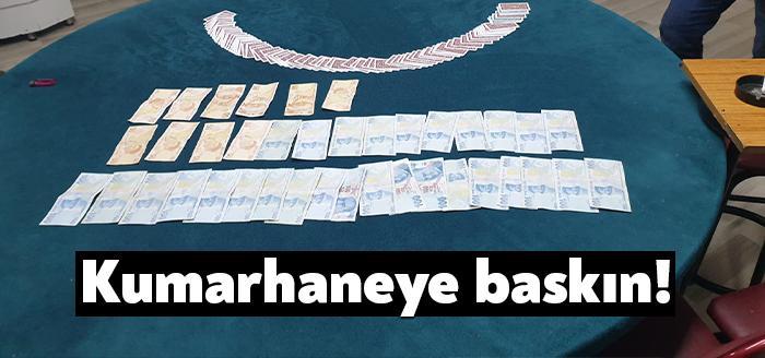 Gebze’de bulunan bir iş yerine yapılan baskında kumar oynadığı ve