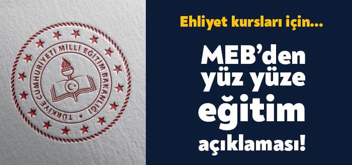 Milli Eğitim Bakanlığı, bazı kurumların sokağa çıkma kısıtlamalarına uymak şartıyla
