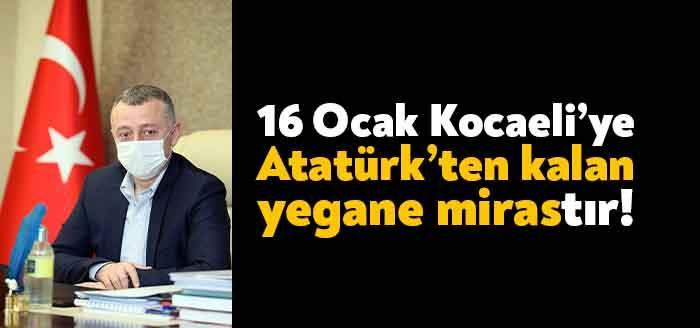 Kocaeli Büyükşehir Belediye Başkanı Doç. Dr. Tahir Büyükakın, 16 Ocak